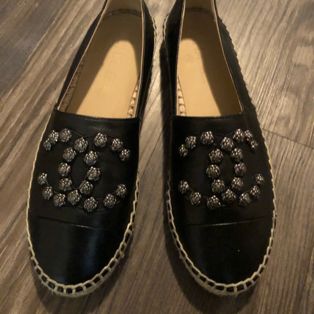 Chanel Black Espadrilles // Never used
